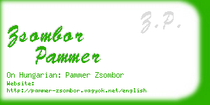 zsombor pammer business card